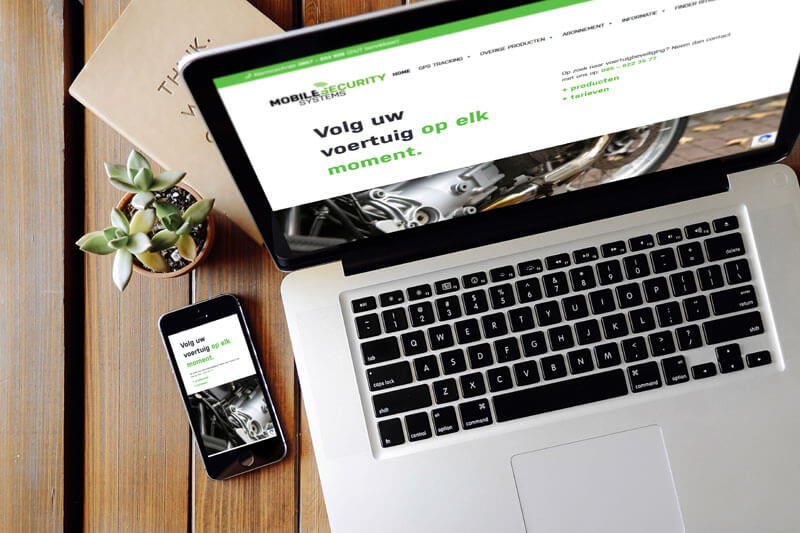 Nieuw website en SEO en Google Ads voor Mobile Security Systems